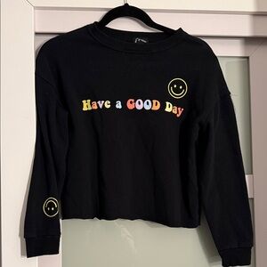 Black Girls Shirt with Colorful Print